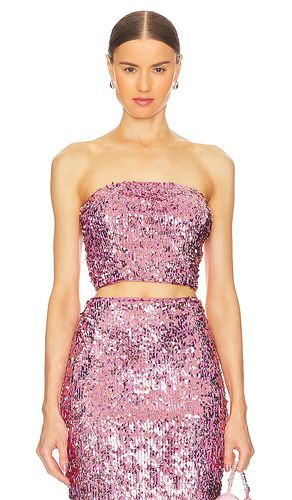 Sequin crop top en color rosado talla 32 en - Pink. Talla 32 (también en 38, 40, 42) - ROTATE - Modalova