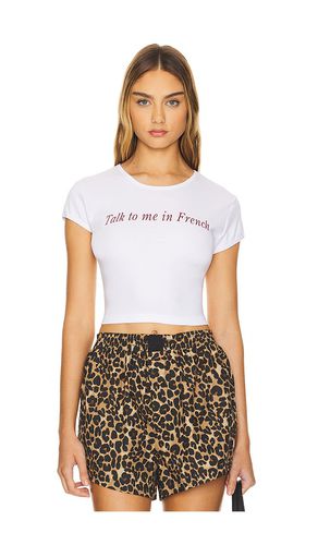 Talk To Me in French Tee in . Size M, S - Somebodee - Modalova