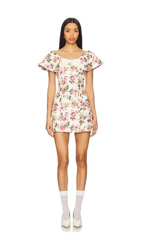 Minivestido gretchen wide neck en color rosado talla 0/XS en - Pink. Talla 0/XS (también en 1/S, 2/M, 3/L) - Tanner Fletcher - Modalova