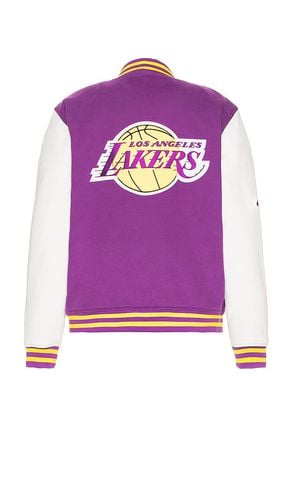 Lakers Fleece Bomber Jacket in . Taglia M - The Wild Collective - Modalova