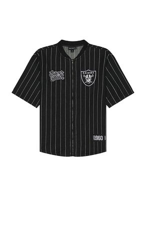 Raiders zip front top jersey en color talla L en - Black. Talla L (también en M, S, XL/1X) - The Wild Collective - Modalova