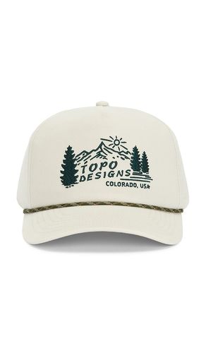 Mountain scene twill rope cap in color white size all - TOPO DESIGNS - Modalova