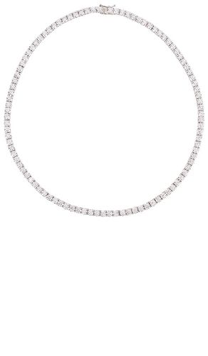 Collar full iced out en color plateado metálico talla all en - Metallic Silver. Talla all - The M Jewelers NY - Modalova
