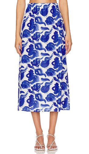Falda midi la bamba en color talla L en - Blue. Talla L (también en M, S, XL, XS) - Undress Code - Modalova