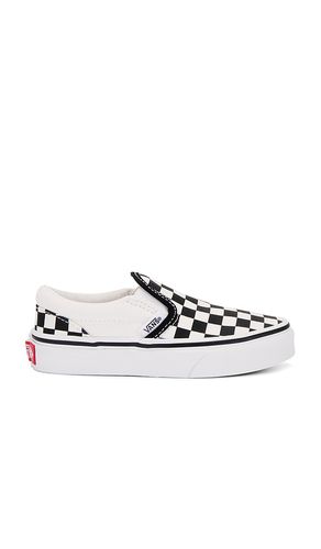 Kids classic slip-on en color negro, blanco talla 11 en - Black,White. Talla 11 (también en 12, 13) - Vans - Modalova