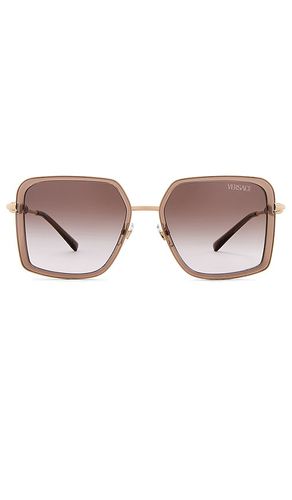 VERSACE Square Sunglasses in Brown - VERSACE - Modalova