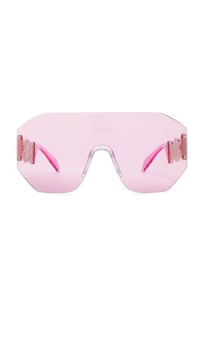 VERSACE Shield Sunglasses in Pink - VERSACE - Modalova