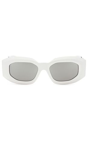VERSACE Oval Sunglasses in White - VERSACE - Modalova
