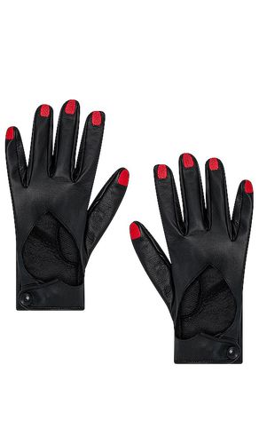 Guantes heart en color talla L en - Black. Talla L (también en M, S, XS) - Vivetta - Modalova