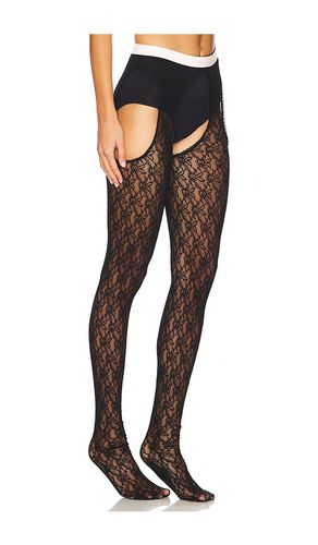 Tights with garter en color talla L en - Black. Talla L (también en M, S, XS) - Vivetta - Modalova