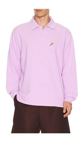 Long sleeve pique polo in color size 1 (also in 2, 3, 4) - vowels - Modalova