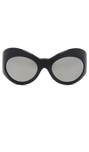 VERSACE Oval Sunglasses in Black - VERSACE - Modalova
