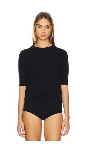 Celina short sleeve pullover en color talla L en - Black. Talla L (también en S, XL, XS) - W. Cashmere - Modalova