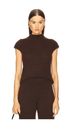 Brigitte mock neck en color marrón talla L en - Brown. Talla L (también en M, S, XS) - W. Cashmere - Modalova
