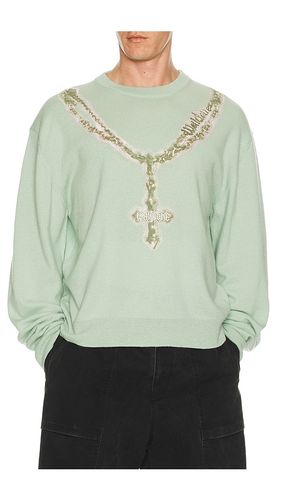 Pearl Logo Necklace Print Pullover in . Size S. Also in M, L - WE11DONE - Modalova