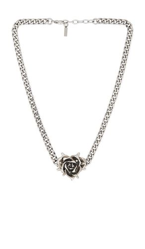 Spiky rose necklace in color metallic size all - WE11DONE - Modalova