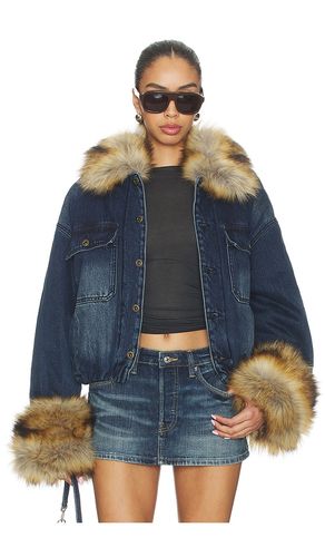 Faux Fur Denim Jacket in . Size S. Also in L - WE11DONE - Modalova