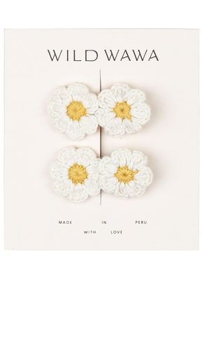 Crochet Flower Clip Set in - Wild Wawa - Modalova