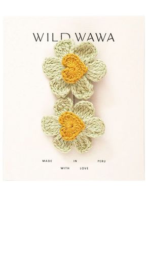Flower clip set in color yellow size all in - Yellow. Size all - Wild Wawa - Modalova