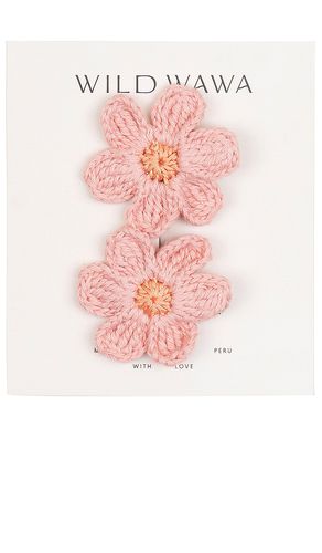 Crochet Flower Clip Set in - Wild Wawa - Modalova