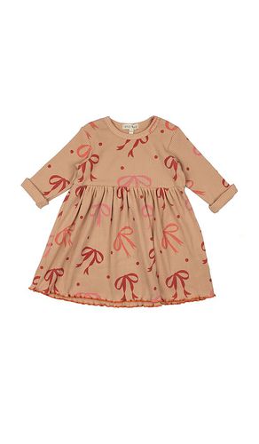 Kids Rib Long Sleeve Dress in . Size 2/3, 3/4, 5/6 - Wild Wawa - Modalova