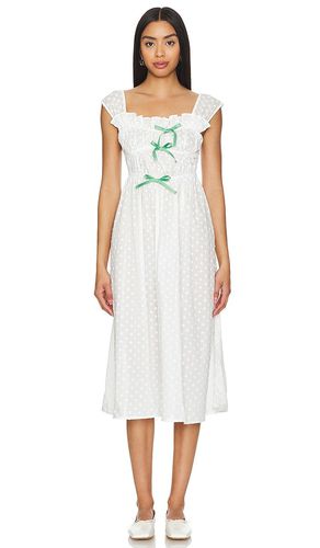 Vestido de algodón atado con cinta en color talla L en - White. Talla L (también en M, S) - Yuhan Wang - Modalova