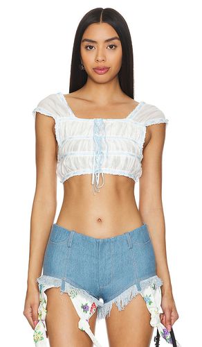 Ribbon Ruched Top in . Taglia L, S - Yuhan Wang - Modalova