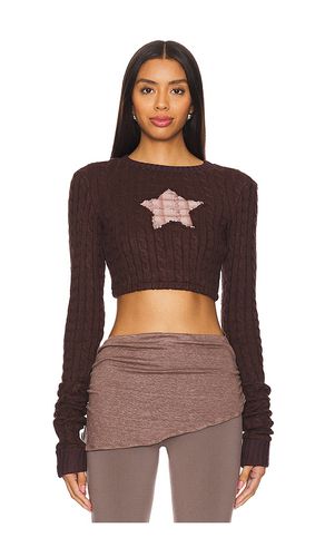 Star in My Heart Crop Sweater in . Size M, S, XS - Zemeta - Modalova