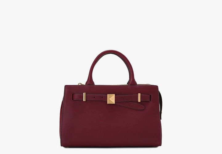 Deco Pebbled Leather & Suede Medium Satchel - Kate Spade New York - Modalova