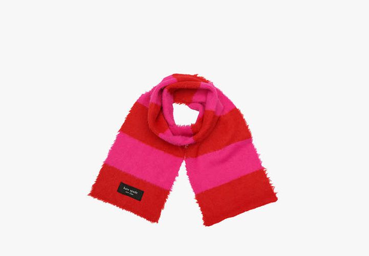 Awning Stripe Fuzzy Scarf - Kate Spade New York - Modalova