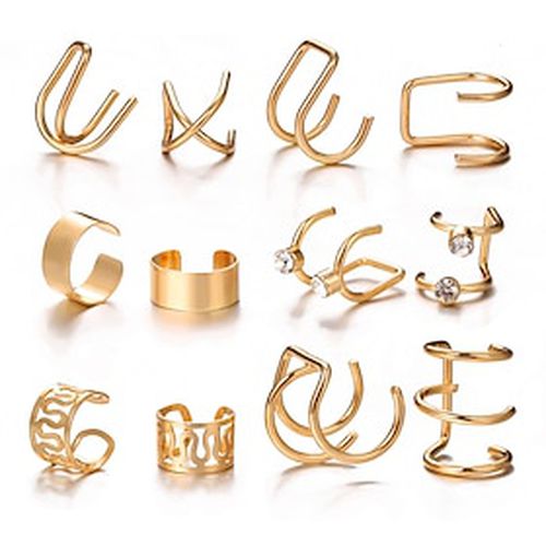 Earring Set Earrings Hanging Earrings Geometrical Stylish Punk European Trendy Imitation Diamond Earrings Jewelry Black / Gold / Silver For Street Prom Date Bi - Ador.com UK - Modalova