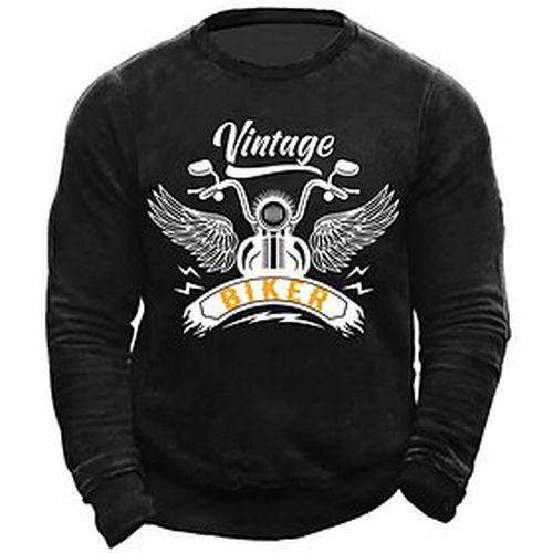 Men's Sweatshirt Pullover Graphic Letter Daily Holiday Going out Print Hot Stamping Streetwear Casual Clothing Apparel Hoodies Sweatshirts Long Sleeve Black B - Ador ES - Modalova