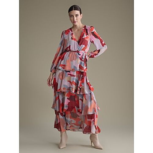 Chiffon Cross Front Ruffle Puff Sleeve Maxi Dress - Ador.com - Modalova