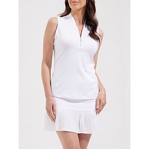 Women's Golf Polo Shirt White Sleeveless Top Ladies Golf Attire Clothes Outfits Wear Apparel - Ador.com - Modalova