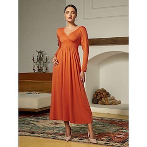 Tencel Ruched Jersey Crossover Maxi Dress - Ador.com - Modalova