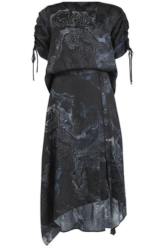 Rafaela Hatsukoi Dress Oil Black size 6 - AllSaints - Modalova