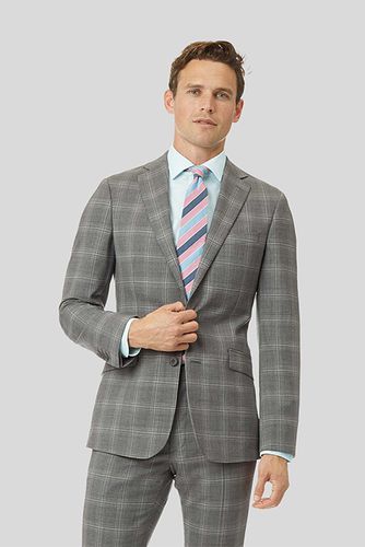 Sf Light Grey Check Suit Jacket Mid Grey size 36R - Charles Tyrwhitt - Modalova