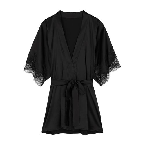 Signature Silk-blend Robe - - M/L - Fleur Of England - Modalova