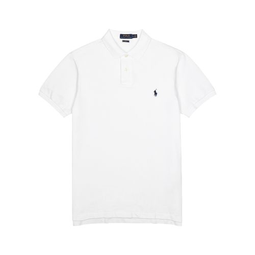 Slim Piqué-cotton Polo Shirt - - L - Polo ralph lauren - Modalova