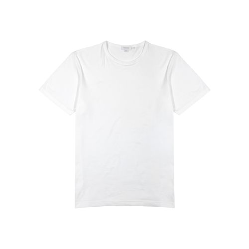 Sunspel Cotton T-shirt - White - S - Sunspel - Modalova