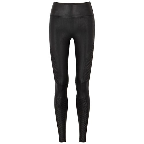 SPANX LEATHER LIKE FLARE TROUSER