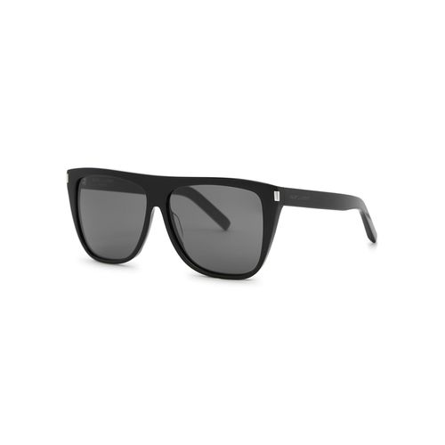 SL102 D-frame, Sunglasses, Dark Grey Lenses - Saint Laurent - Modalova