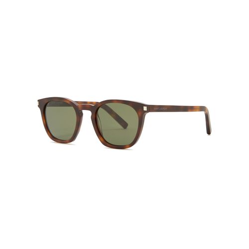Tortoiseshell Oval-frame Sunglassess, Sunglasses - Saint Laurent - Modalova
