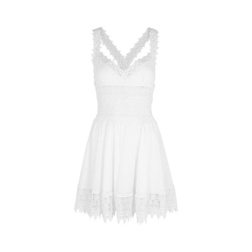Marilyn Lace-trim Cotton Mini Dress, Mini Dress, - L - Charo Ruiz - Modalova