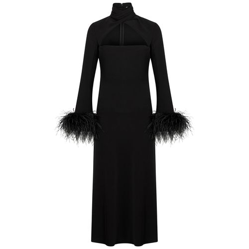 Odessa Feather-trimmed Maxi Dress - - 12 - 16 Arlington - Modalova