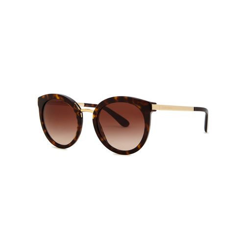 Dolce & Gabbana Tortoiseshell Round-frame, Sunglasses, Lenses - Dolce&gabbana - Modalova