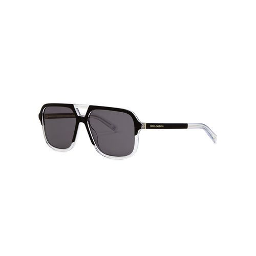 Dolce & Gabbana Two-tone Polarised Aviator-style Sunglasses - Dolce&gabbana - Modalova