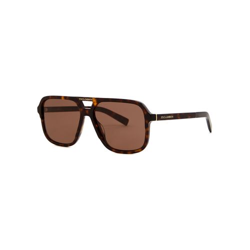 Dolce & Gabbana Tortoiseshell Aviator-style Sunglasses - - One Size - Dolce&gabbana - Modalova
