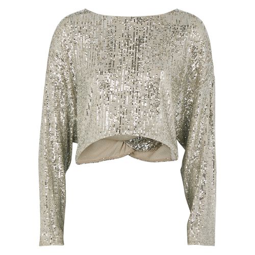Coco Silver Cropped Sequin top - - XS - IN THE MOOD FOR LOVE - Modalova