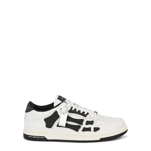 Skel Monochrome Leather Sneakers, Sneakers, White, Leather - - 7 - Amiri - Modalova